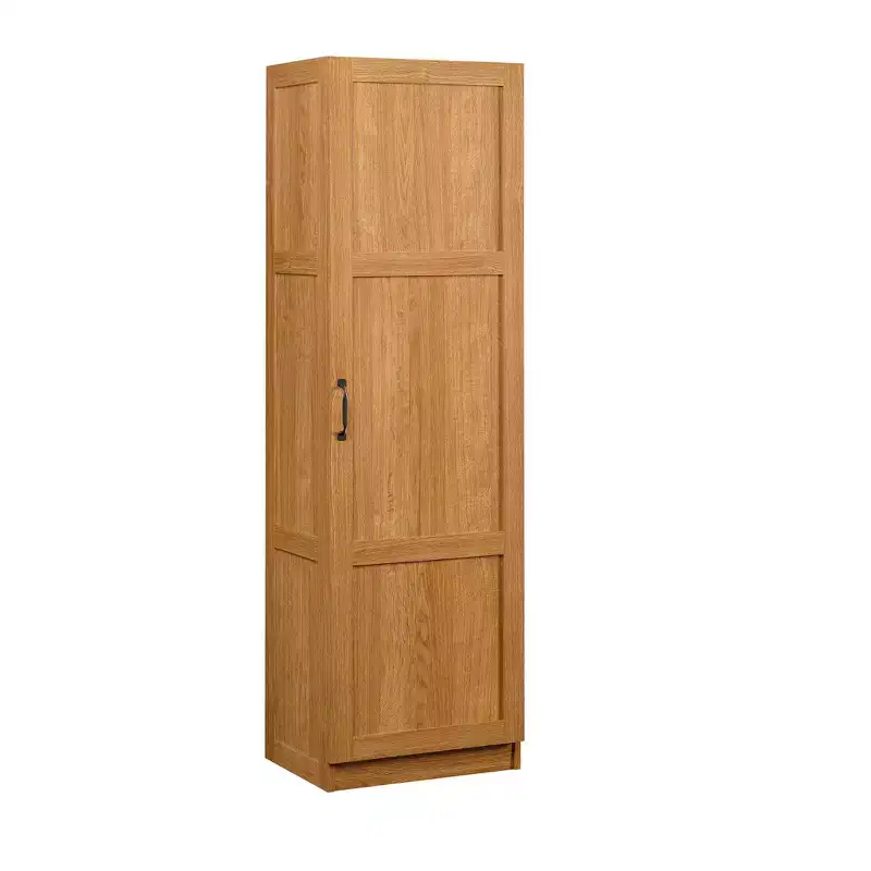 Meuble de rangement pour garde-manger - Chêne Highland, style traditionnel, 3 étagères réglables