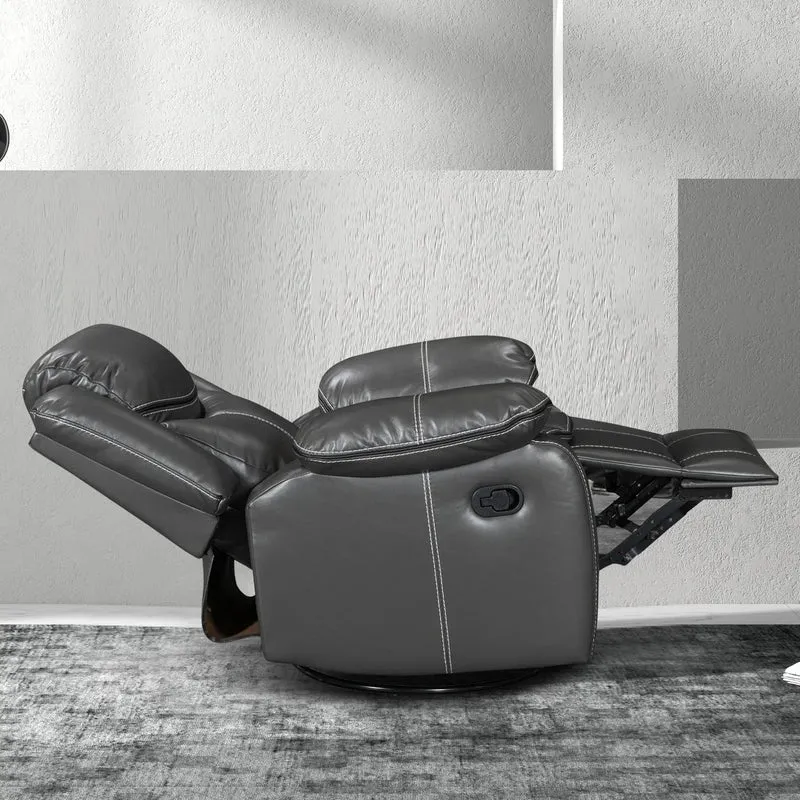 Fauteuil inclinable massant et chauffant en cuir, assise large et durable
