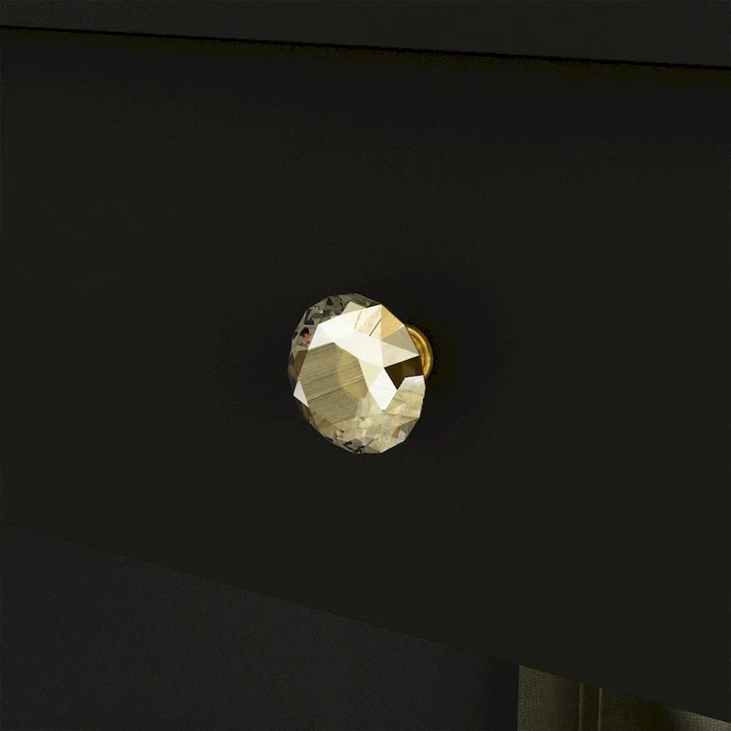 Coiffeuse LED de luxe avec 9 tiroirs, station de maquillage élégante