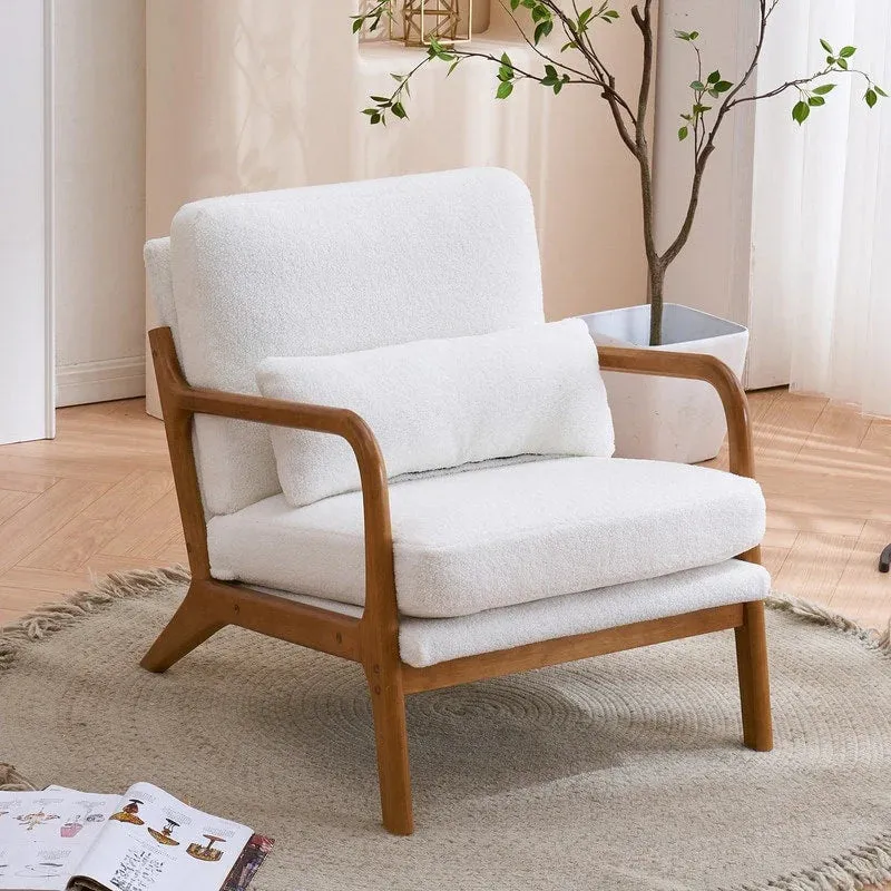 Fauteuil d'appoint rembourré Mid-Century Modern