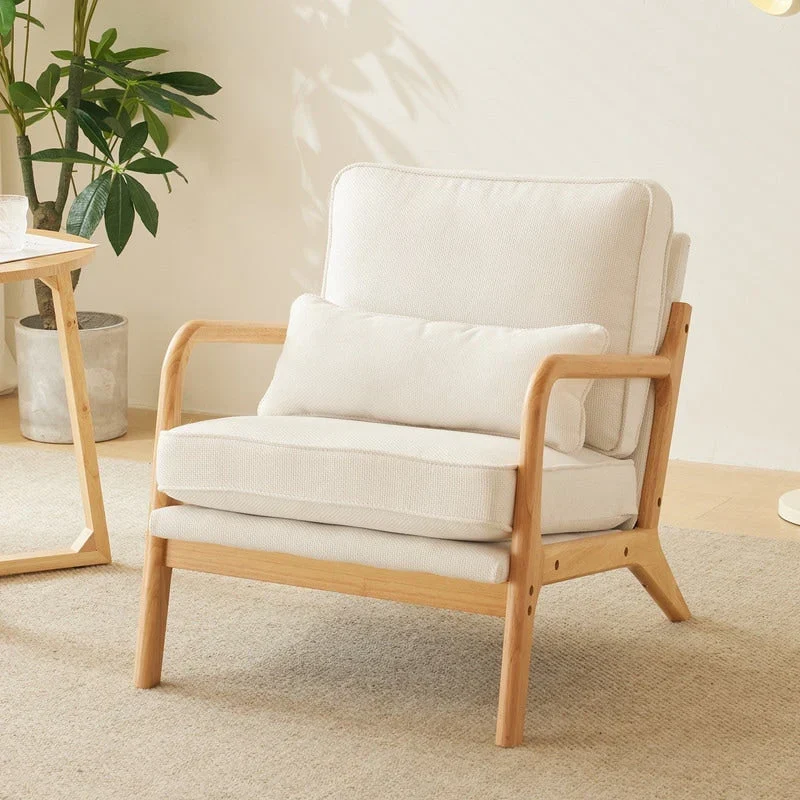Fauteuil d'appoint rembourré Mid-Century Modern