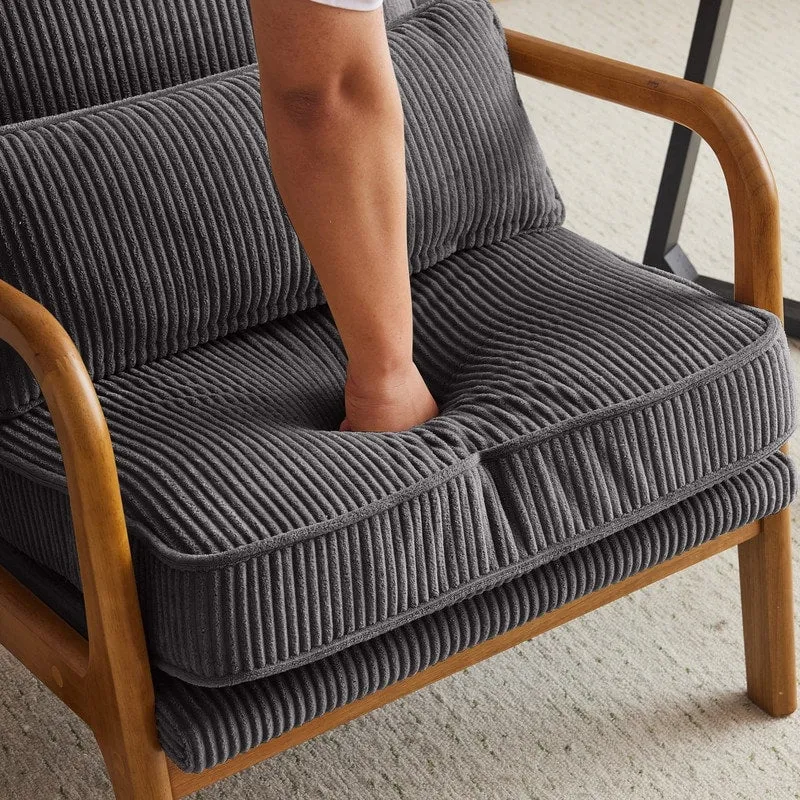 Fauteuil d'appoint rembourré Mid-Century Modern