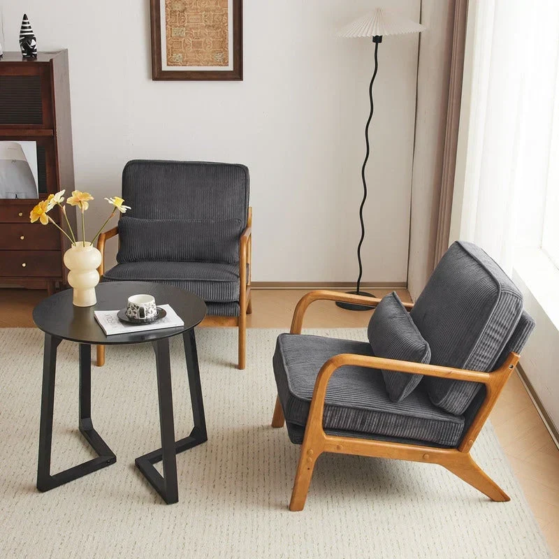 Fauteuil d'appoint rembourré Mid-Century Modern