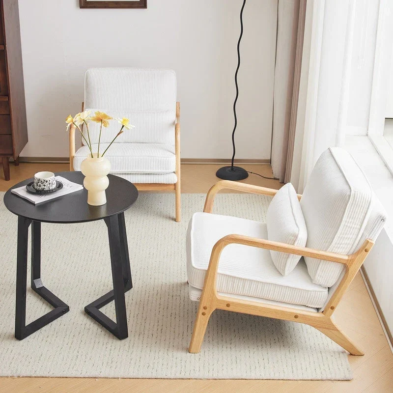 Fauteuil d'appoint rembourré Mid-Century Modern
