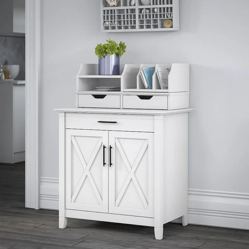 Secrétaire Key West avec meuble de rangement Bush Furniture
