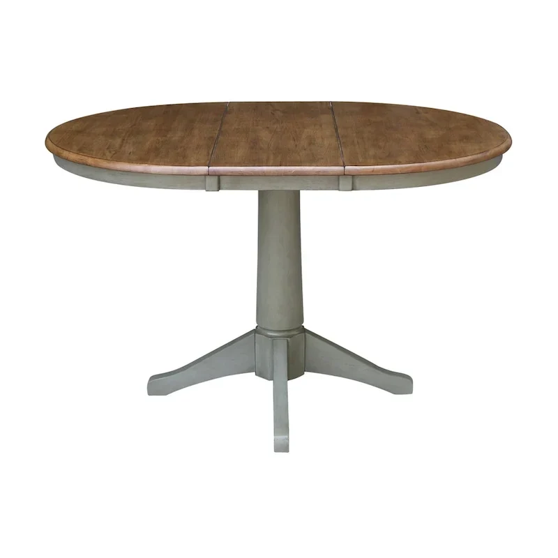 Table à manger ronde extensible 36 po avec 4 chaises Madrid