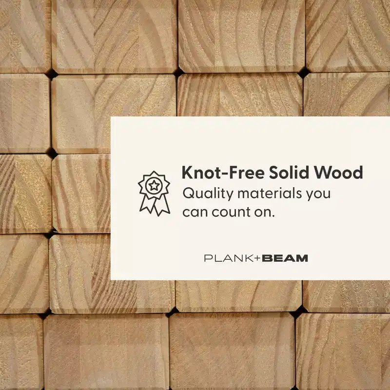 Lit superposé double en bois massif Plank+Beam pour adulte