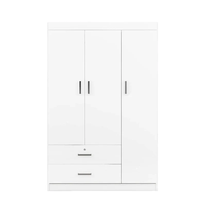 Armoire 3 portes avec 2 tiroirs