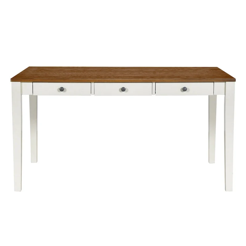Ensemble de salle à manger 6 pièces en bois avec 4 chaises et un banc, table avec tiroir