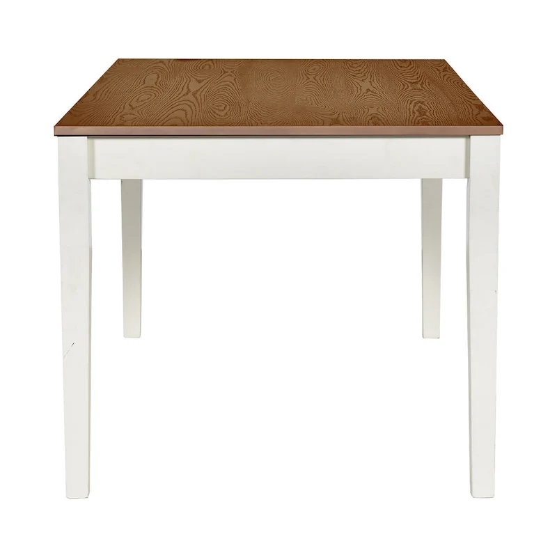 Ensemble de salle à manger 6 pièces en bois avec 4 chaises et un banc, table avec tiroir