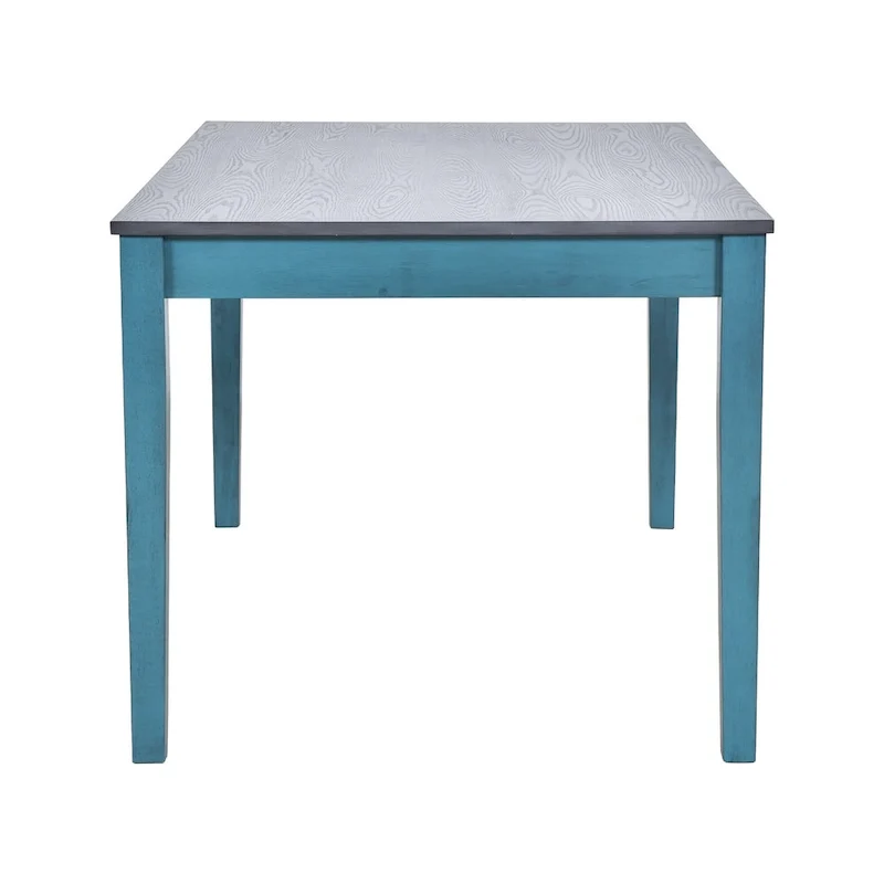 Ensemble de salle à manger 6 pièces en bois avec 4 chaises et un banc, table avec tiroir