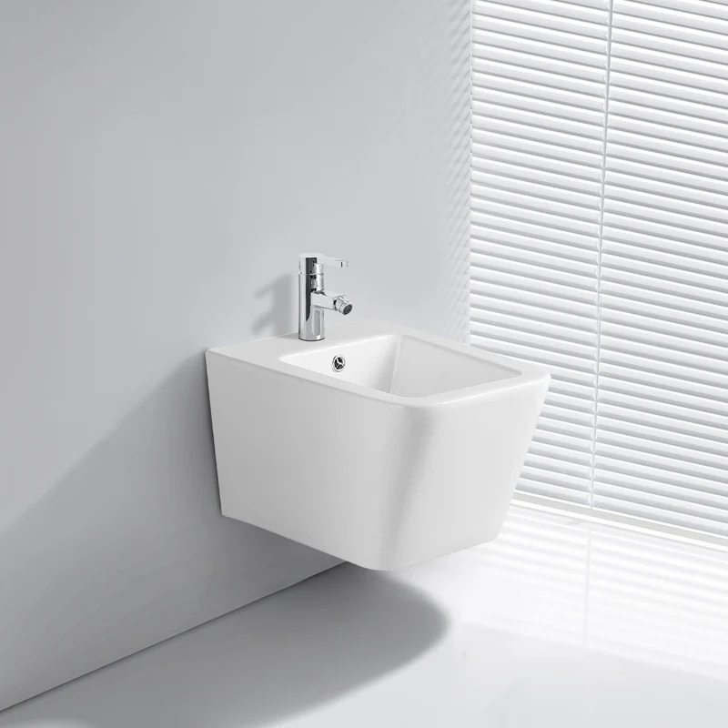 Bidet sospeso in ceramica bianco lucido YJ-1383
