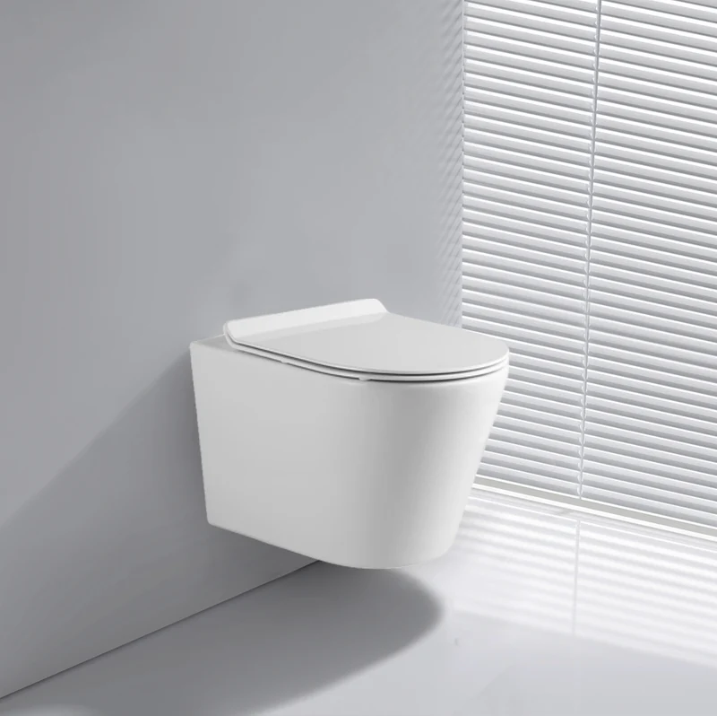 WC sospeso rimless in ceramica bianco lucido YJ-2392