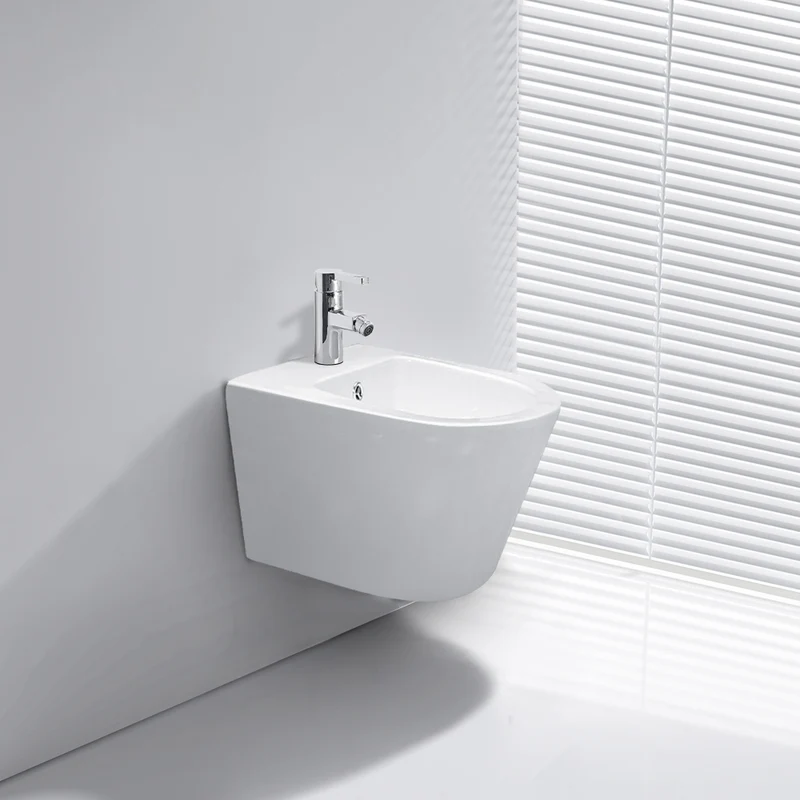 Bidet sospeso in ceramica bianco lucido YJ-1385