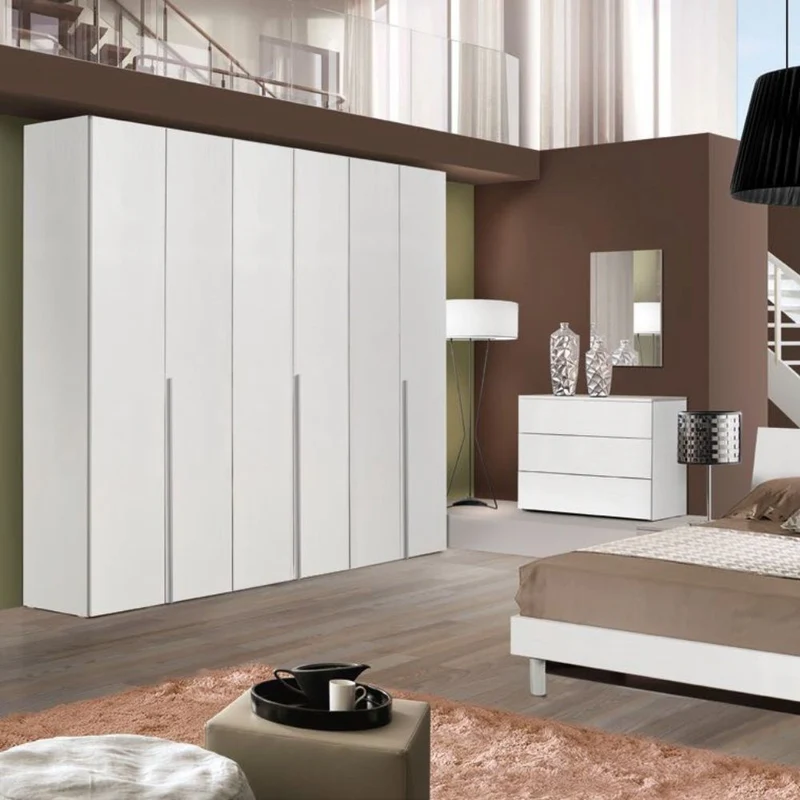 Camera da letto colore bianco larice Urano