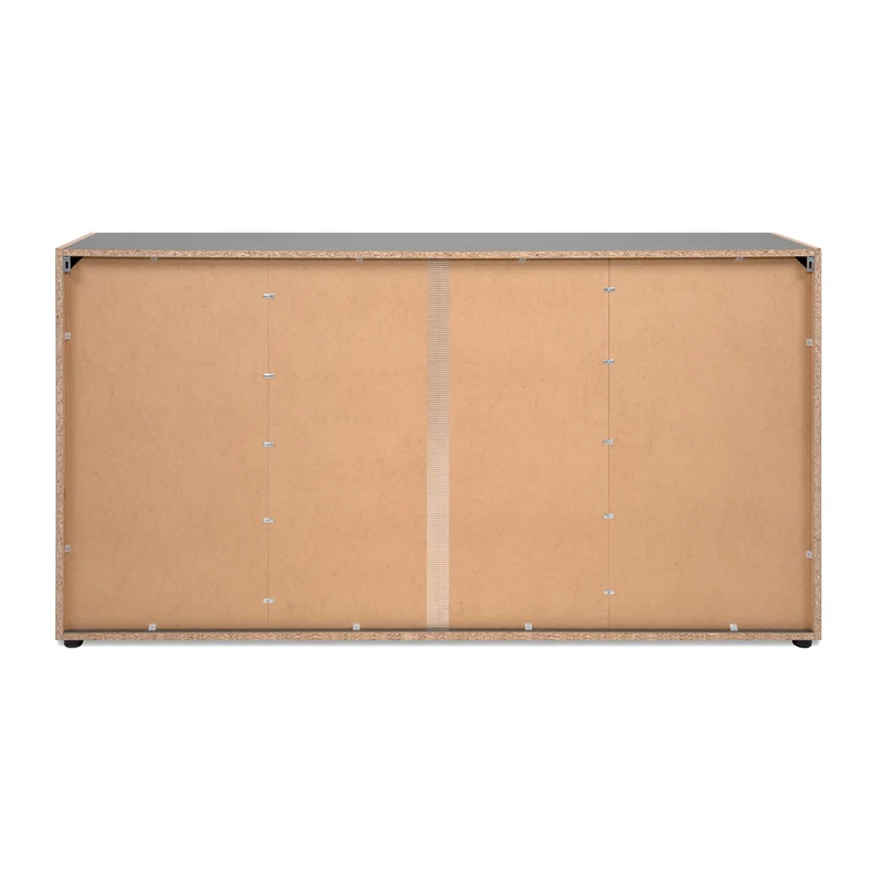Madia 4 ante e 1 cassetto colore antracite con laterali in rovere artisan 162 cm Cento51A