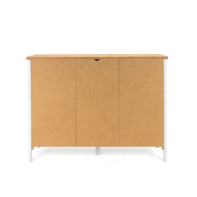 Madia 3 ante e 1 cassetto colore bianco e top artisan rovere 120 cm Bergen57