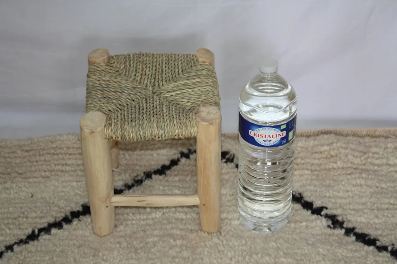 TABOURET MAROCAIN en Bois de Citronnier - ARTISANAL - Décoration Bohème - 4 Tailles -