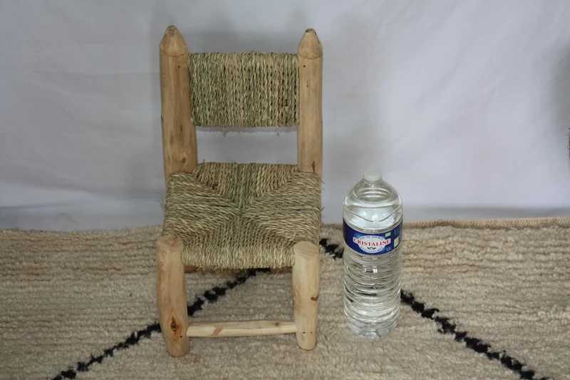 Tabouret ou Chaise pour enfant - ARTISANAL - en Bois de Citronnier - ORIGINAL - Décoration Bohème Boho