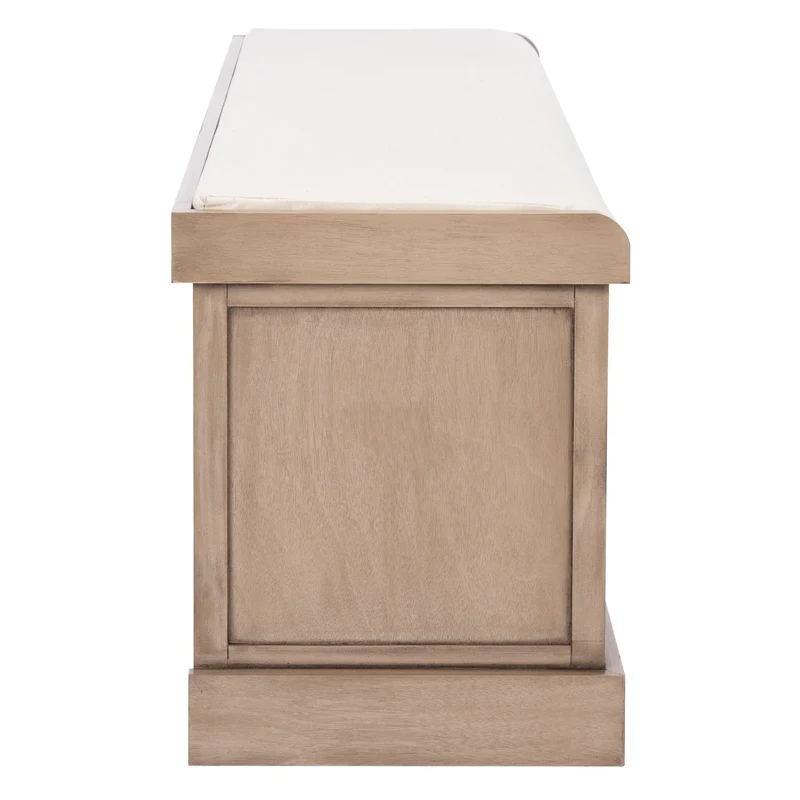Banc de rangement SAFAVIEH Fiorello 3 tiroirs avec coussin - 47,3 L x 15 P x 19 H - 47Lx15Px19H