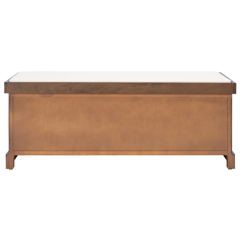 Banc de rangement SAFAVIEH Fiorello 3 tiroirs avec coussin - 47,3 L x 15 P x 19 H - 47Lx15Px19H