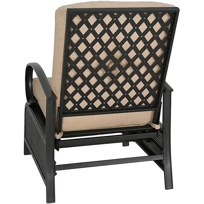 Fauteuil inclinable de salon réglable avec coussin – 38 (P) x 26,5 (L) x 38,5 (H) pouces