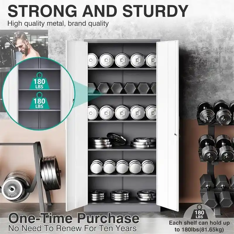 Armoire de rangement de garage en métal