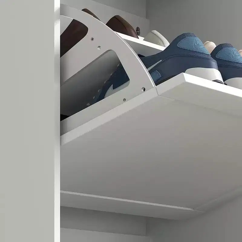 Meuble à chaussures étroit HOMCOM pour entrée avec 3 tiroirs basculants et étagères réglables, organisateur de rangement pour 12 à 18 paires de chaussures