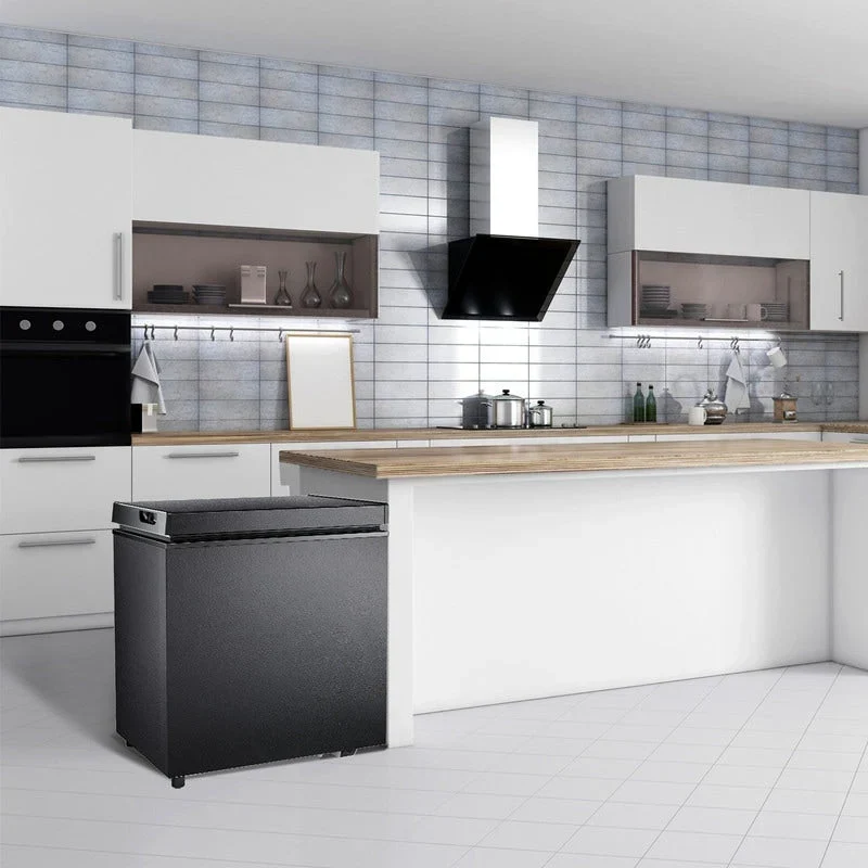 Congélateur coffre de 51 L avec panier amovible, drain inférieur, thermostat à 7 niveaux, conception autonome pour la maison et l'appartement