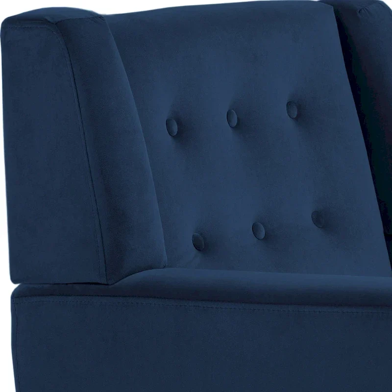 Lot de 2 fauteuils de salon en velours avec accoudoirs