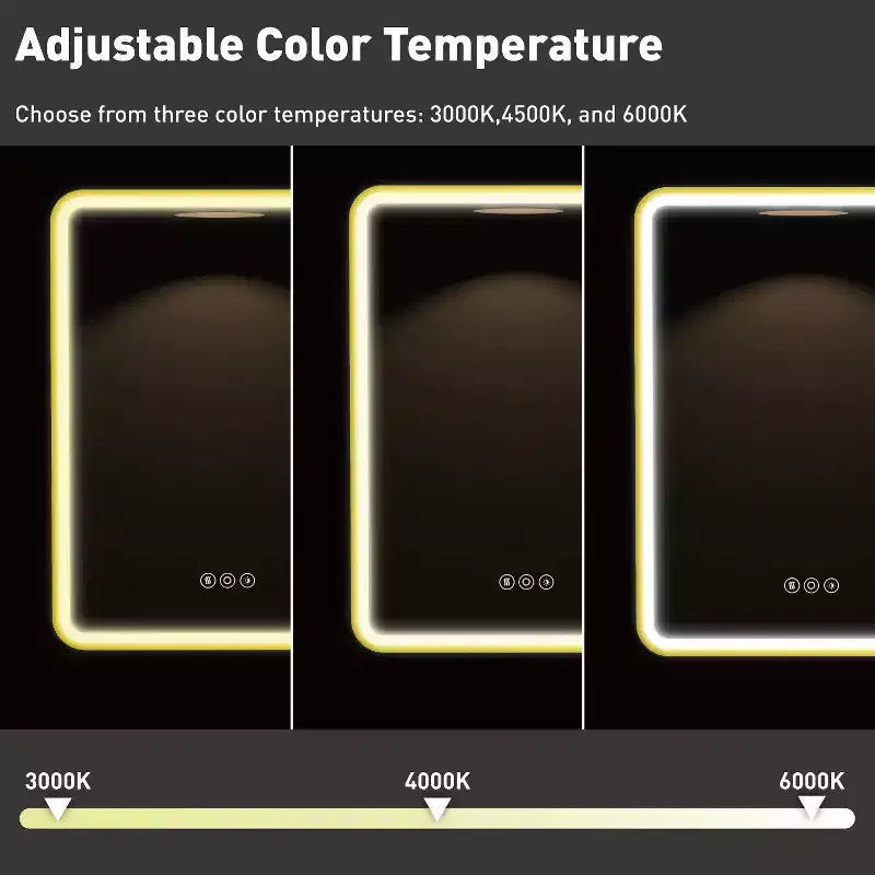 Armoire à pharmacie LED noire / blanche / dorée, porte simple, charnière à gauche ou à droite, encastrée ou murale