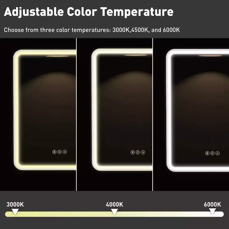 Armoire à pharmacie LED noire / blanche / dorée, porte simple, charnière à gauche ou à droite, encastrée ou murale
