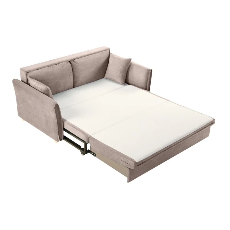 Divano letto 3 posti tessuto tortora 176x93x97H Cassie