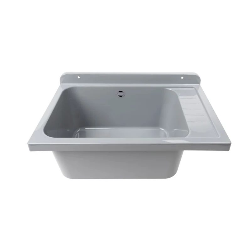 Lavatoio Pilozzo a muro 58x38 cm in polipropilene grigio 2051FGSCAT