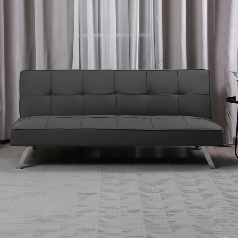 Divano click-clack con funzione letto colore grigio scuro 168x83x75.5H Daynora
