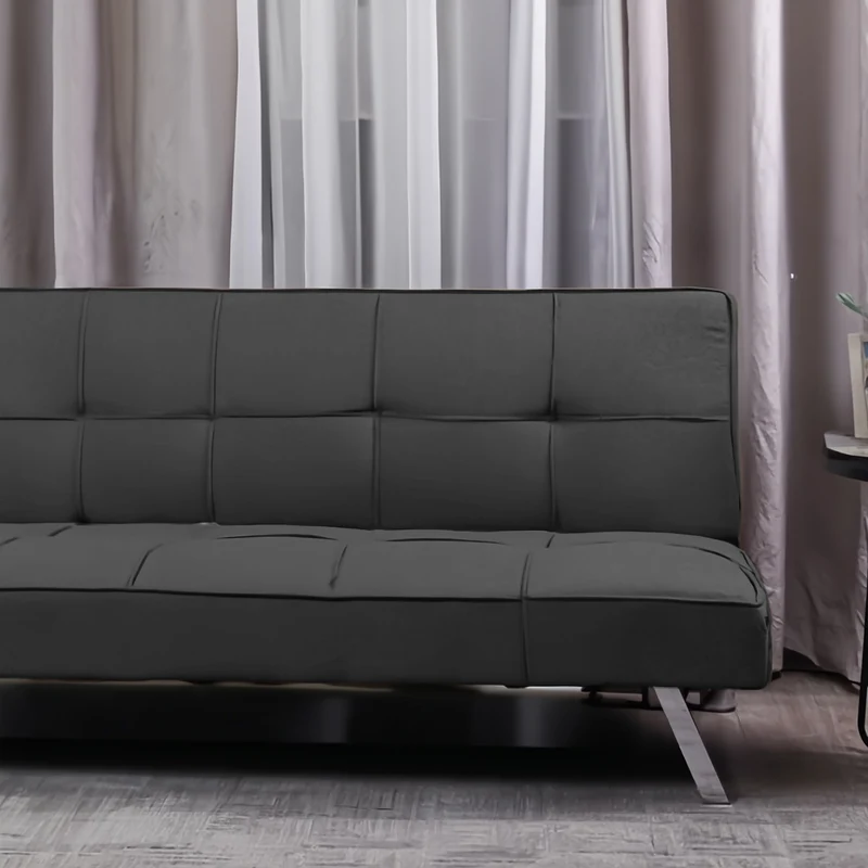 Divano click-clack con funzione letto colore grigio scuro 168x83x75.5H Daynora