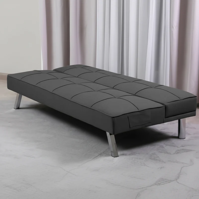 Divano click-clack con funzione letto colore grigio scuro 168x83x75.5H Daynora