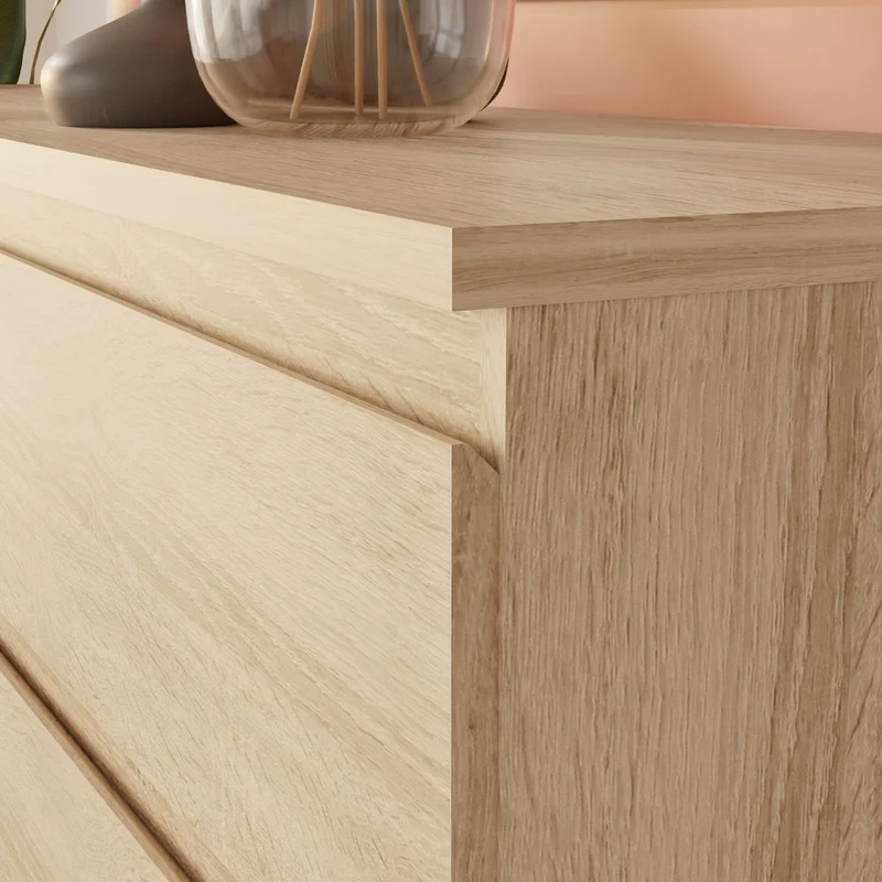 Comodino 2 cassetti rovere 41.8x32.2x49.3H Morgan