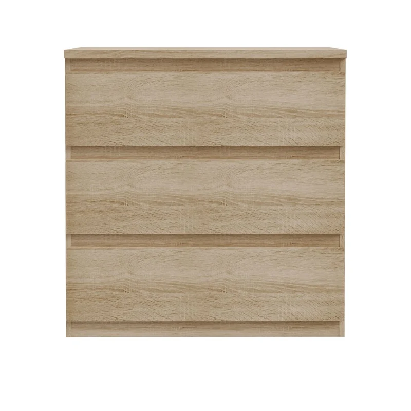 Cassettiera 3 cassetti colore rovere 77.2x42.2x80H Morgan