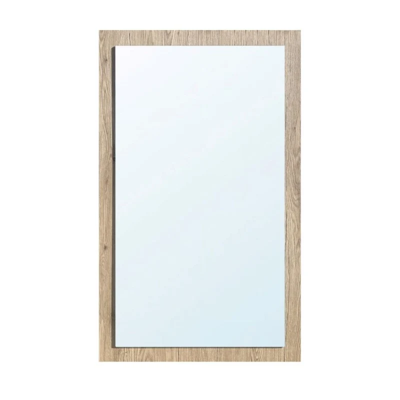 Specchiera in legno colore noce americano con specchio in rilievo 60x105 America