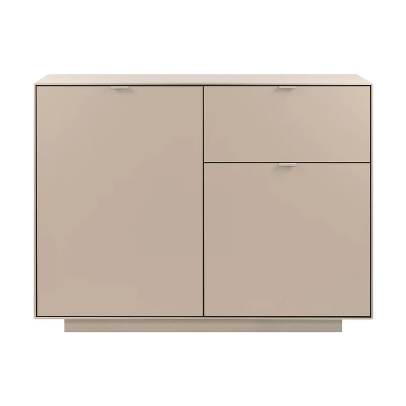 Madia 2 ante e 1 cassetto colore cashmere 120 cm Sivas01A