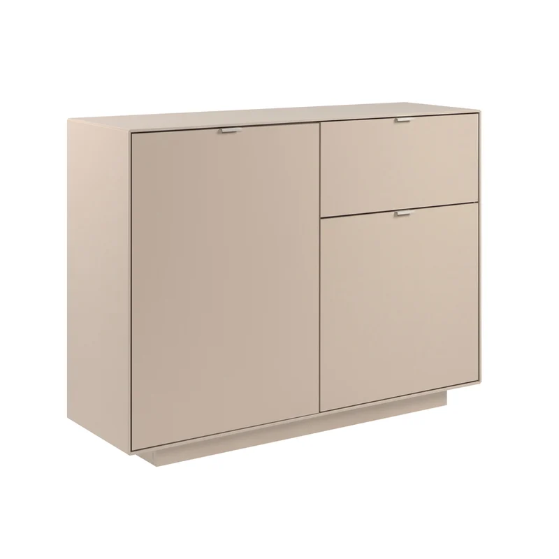 Madia 2 ante e 1 cassetto colore cashmere 120 cm Sivas01A