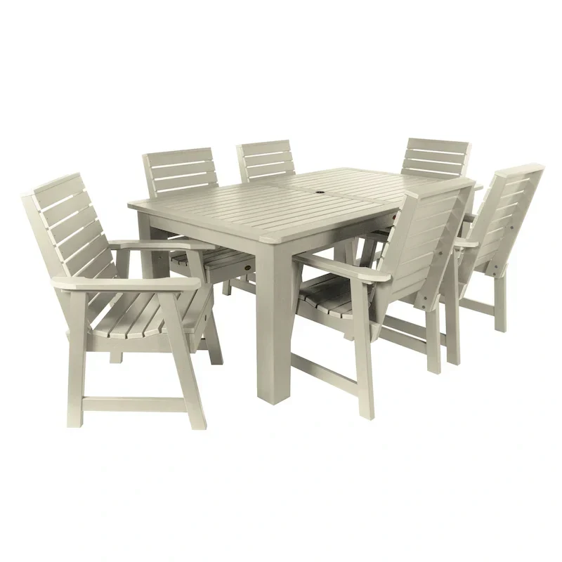 Ensemble de salle à manger d'extérieur 7 pièces HIGHWOOD PROFESSIONAL 42x72