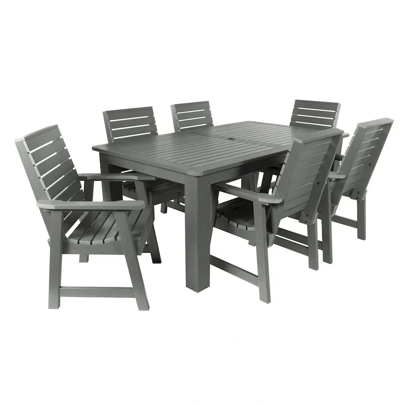 Ensemble de salle à manger d'extérieur 7 pièces HIGHWOOD PROFESSIONAL 42x72