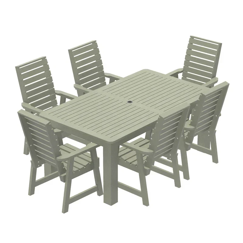 Ensemble de salle à manger d'extérieur 7 pièces HIGHWOOD PROFESSIONAL 42x72