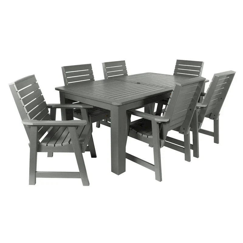 Ensemble de salle à manger d'extérieur 7 pièces HIGHWOOD PROFESSIONAL 42x72