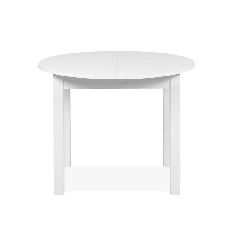 Tavolo rotondo allungabile colore bianco 100x76H cm - Circe