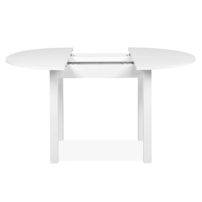 Tavolo rotondo allungabile colore bianco 100x76H cm - Circe