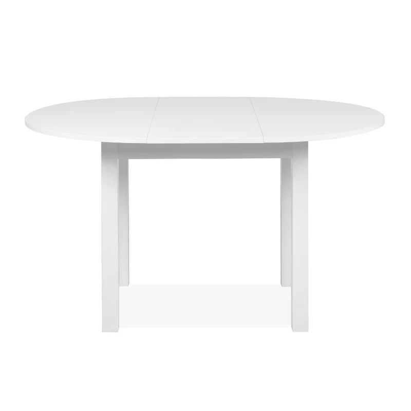 Tavolo rotondo allungabile colore bianco 100x76H cm - Circe