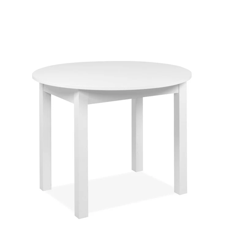Tavolo rotondo allungabile colore bianco 100x76H cm - Circe
